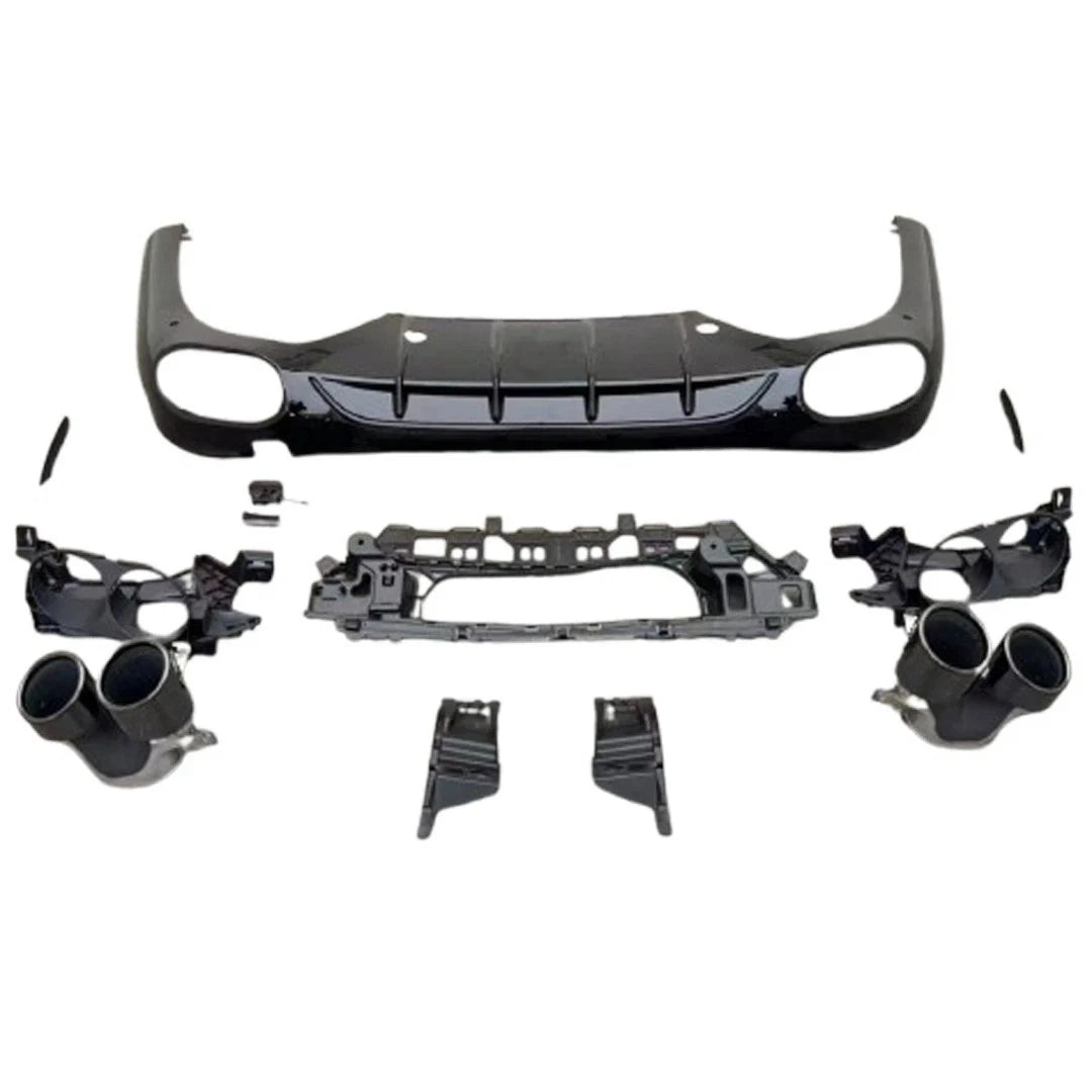 FOR MERCEDES E CLASS E53 LOOK W214 S214 SALOON ESTATE REAR DIFFUSER TAIL PIPE