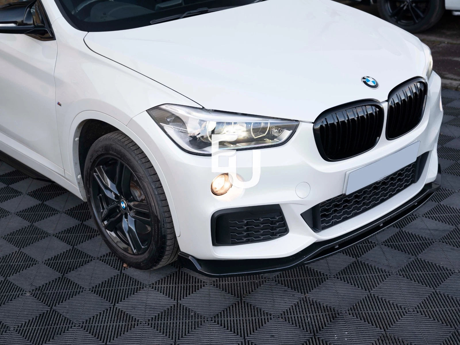 FOR BMW X1 F48 M SPORT FRONT BUMPER SPLITTER LIP DIFFUSER GLOSS PRE LCI 2015-18