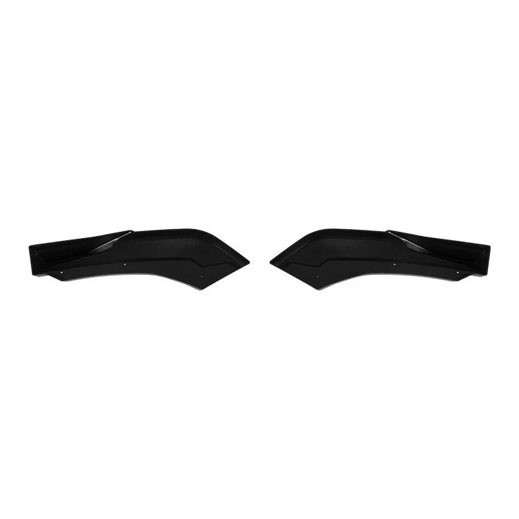 REAR SIDE SPLITTER BUMPER CORNER CANARDS BLACK FOR BMW 1 SERIES F20 F21 15-2019