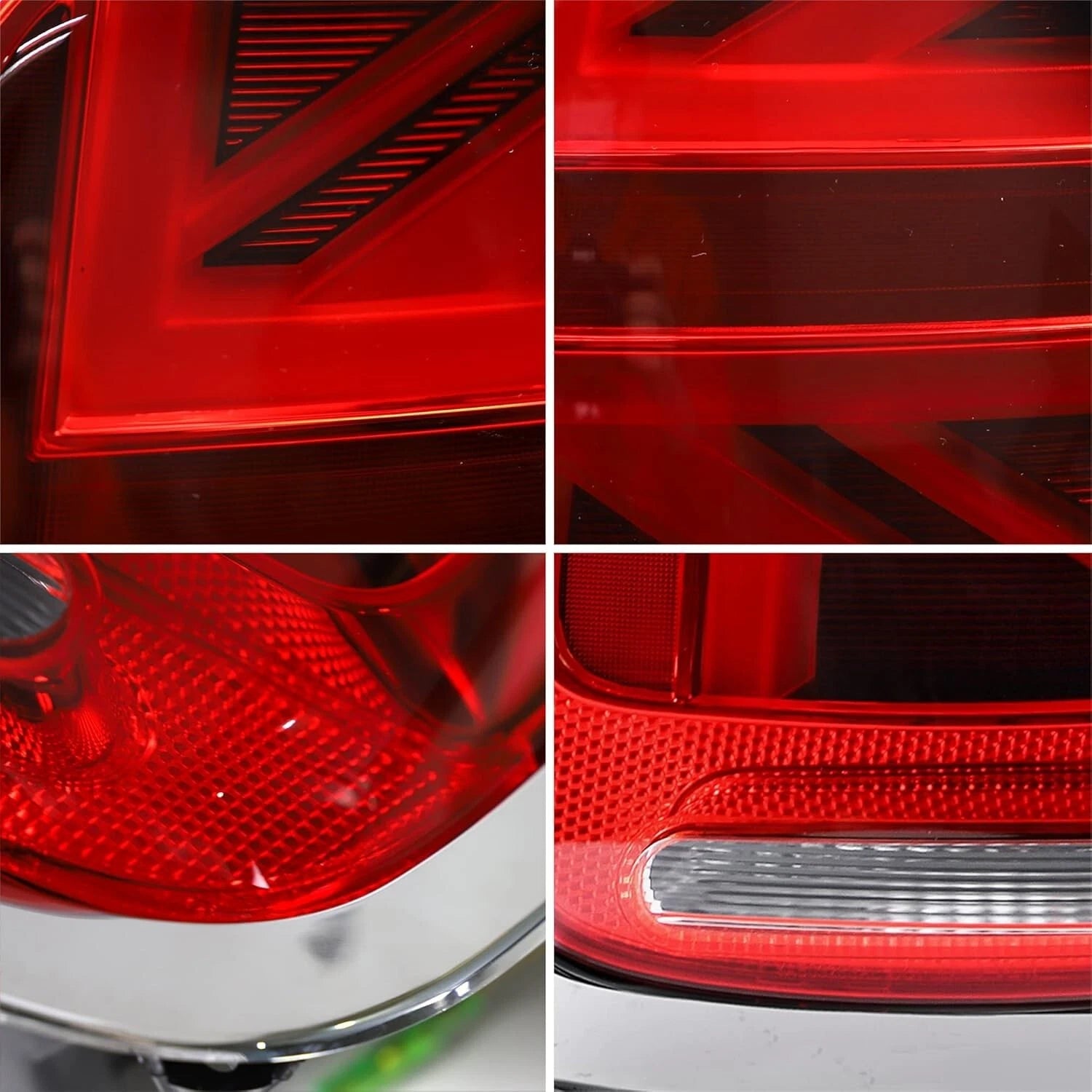 RED LED REAR LIGHTS FOR MINI COOPER F55 F56 F57 UNION JACK W/SEQUENTIAL 14-23