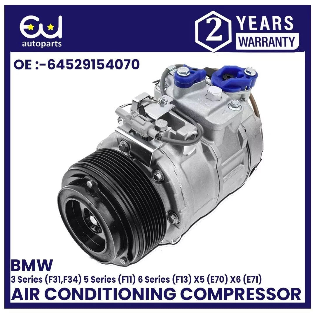 AIR CON AC COMPRESSOR FOR BMW 3 4 5 SERIES F30 F31 F80 F32 F33 F36 X6 E71 E72