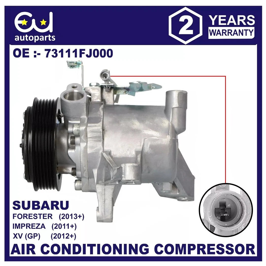 AIR CON COMPRESSOR AC FOR SUBARU FORESTER SJ IMPREZA GJ 1.6 2.0 2.5 73111FJ000