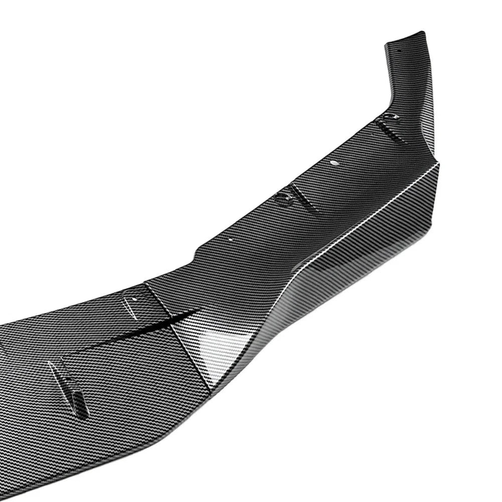 FOR BMW F90 M5 RKP STYLE FRONT BUMPER LIP SPOILER SPLITTER CARBON LOOK 2017-2020