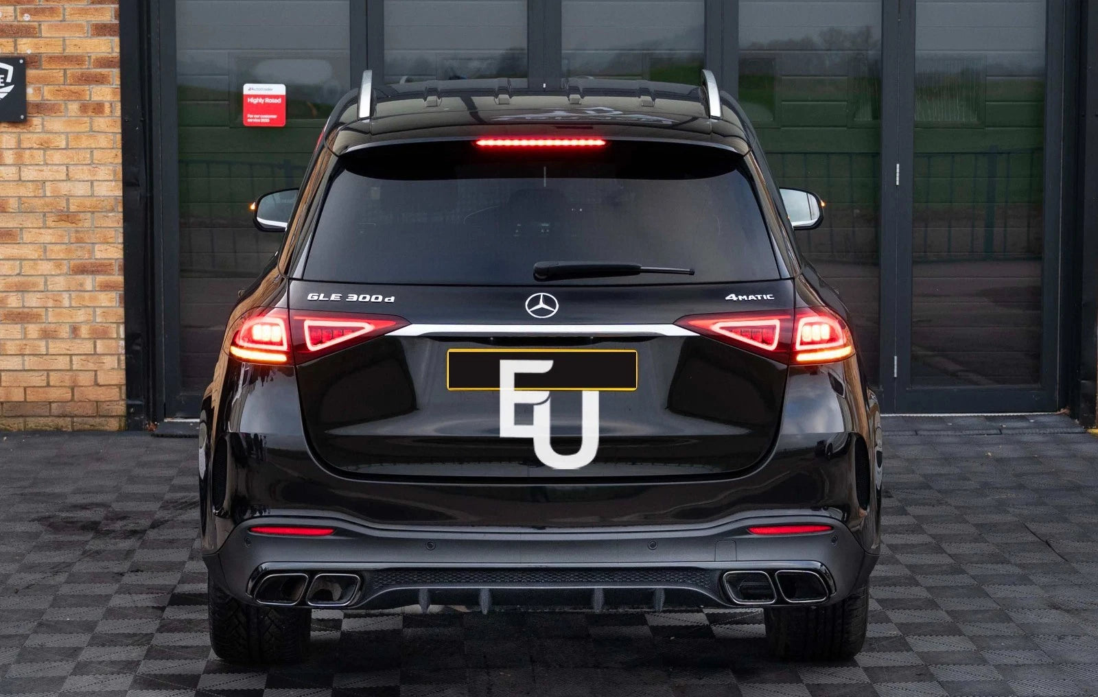 REAR DIFFUSER & BLACK TAILPIPEPS FOR MERCEDES GLE ML V167 W167 GLE63 STYLE 2019+