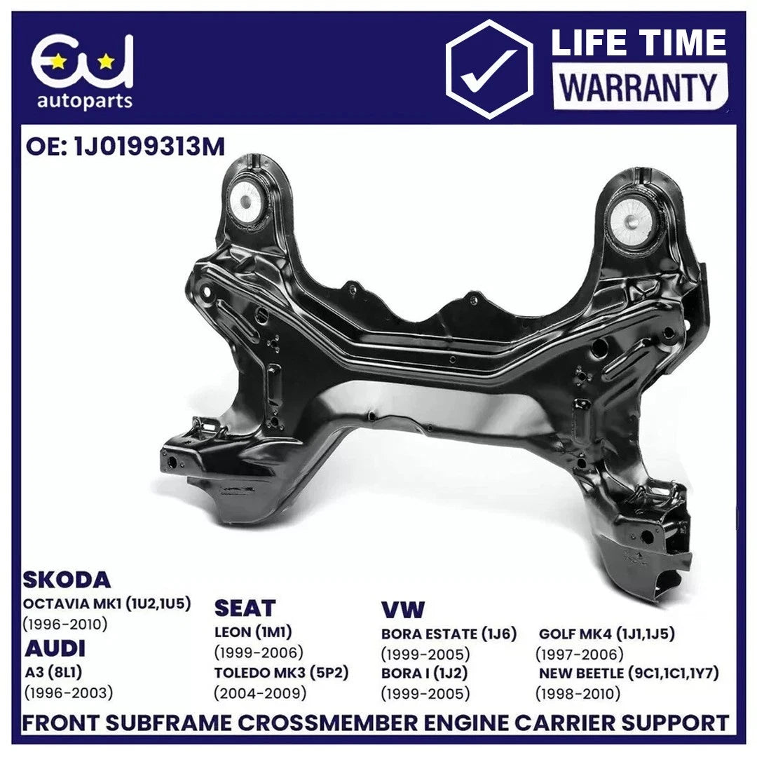 FRONT SUBFRAME CROSSMEMBER AXLE ENGINE CARRIER SUPPORT FOR VW GOLF BORA 1997-07 SEAT LEON TOLEDO AUDI  VW BEETLE SKODA OCTAVIA