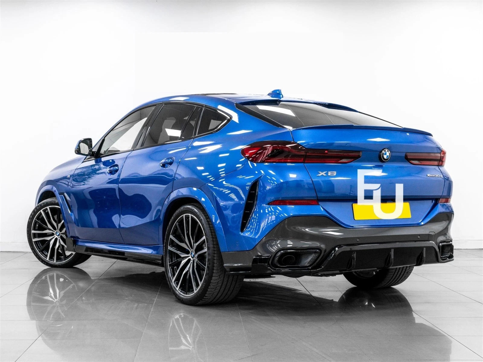 FOR BMW X6 G06 2019-2023 GLOSS BLACK REAR BUMPER DIFFUSER LIP SPLITTERS BODY KIT