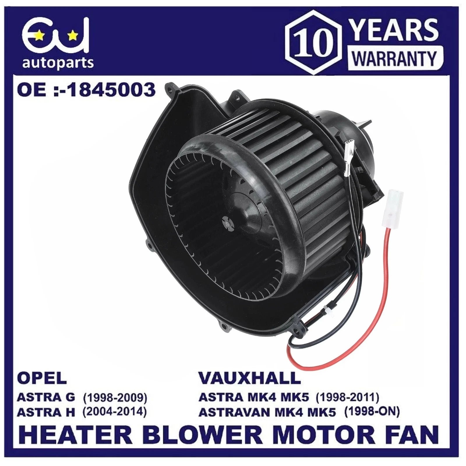 FOR VAUXHALL ASTRA G MK4 ASTRA H MK5 HEATER BLOWER MOTOR FAN RHD 1998-2014