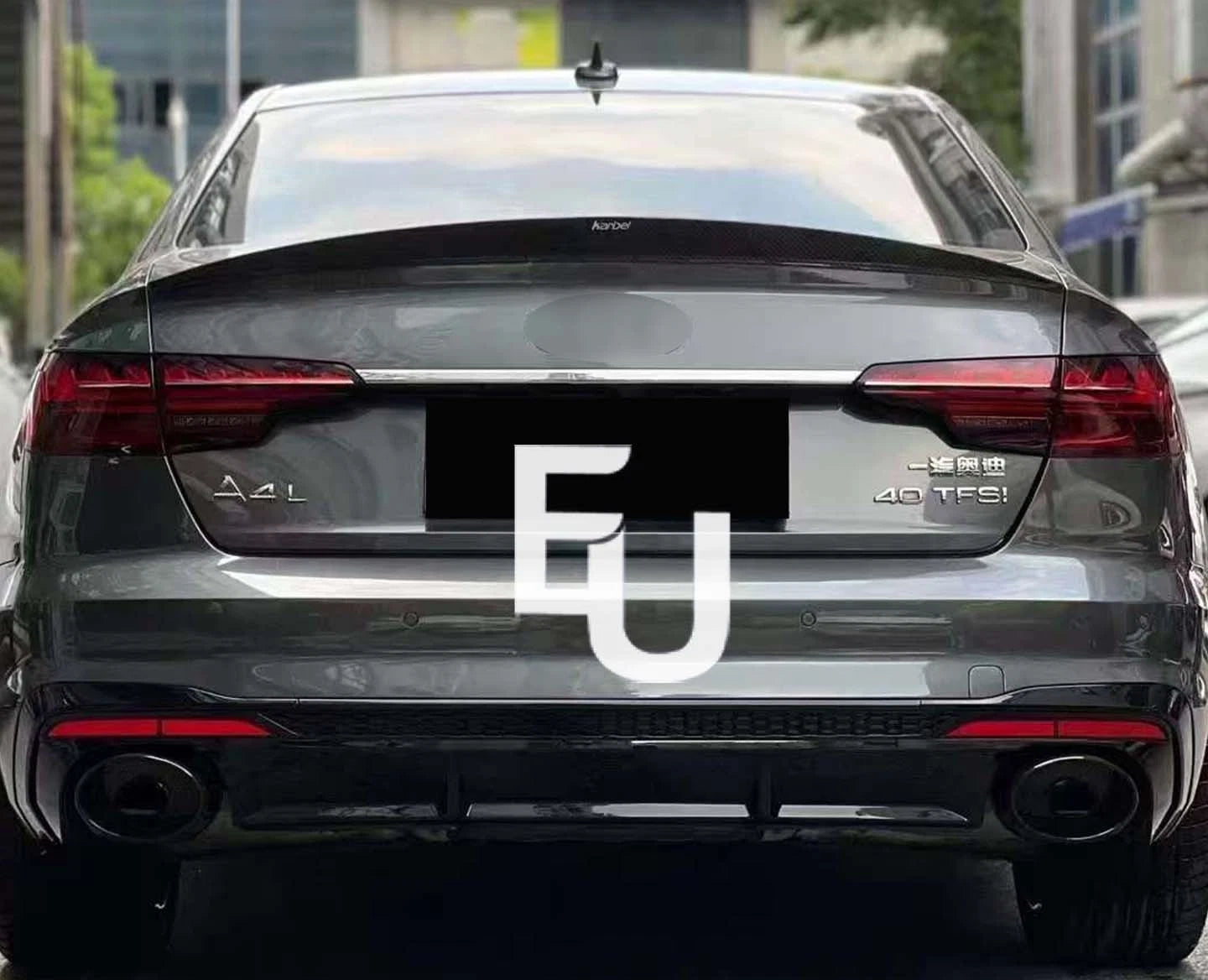 FOR AUDI A4 S4 B9.5 8W S-LINE RS4 LOOK REAR BUMPER DIFFUSER HONEYCOMB 2020-24