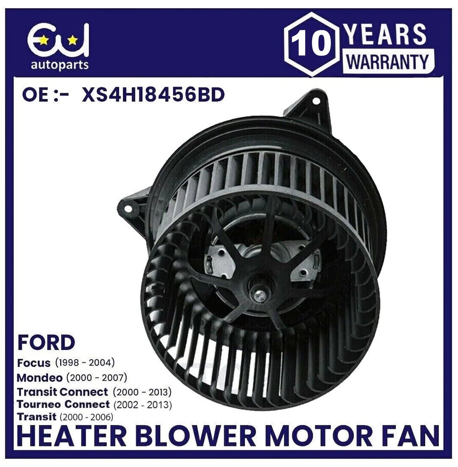 HEATER BLOWER MOTOR FAN FOR FORD FOCUS MK1 99-05 MONDEO MK3 TRANSIT CONNECT