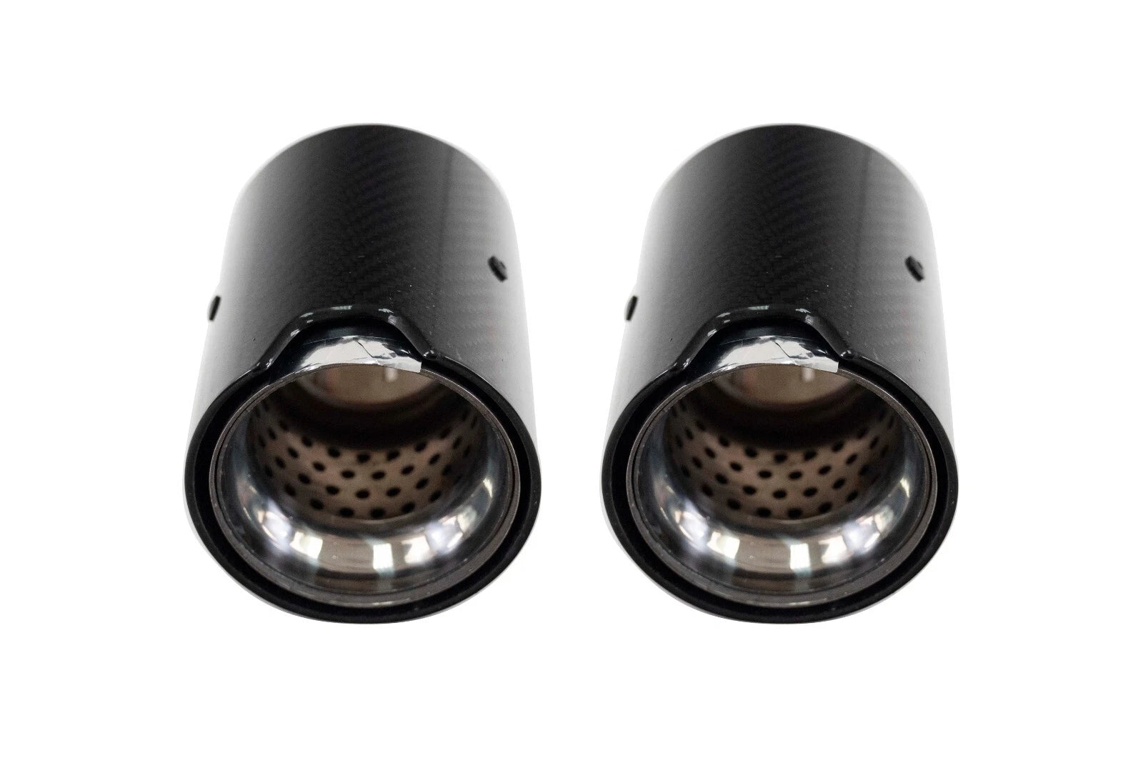 FOR BMW F10 F11 F20 F21 F22 F23 F30 F31 F32 F33 CHROME SINGLE CARBON EXHAUST TIP