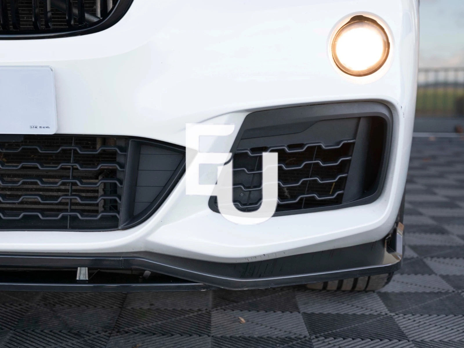 FOR BMW X1 F48 M SPORT FRONT BUMPER SPLITTER LIP DIFFUSER GLOSS PRE LCI 2015-18