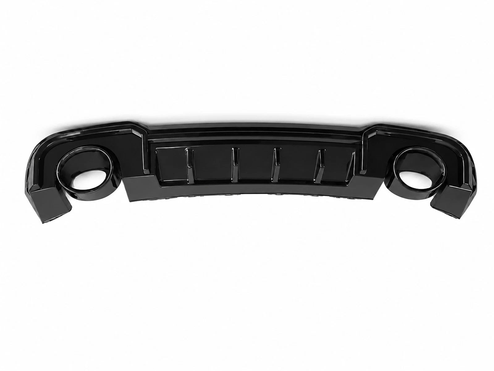FOR AUDI A3 S-LINE 8V HATCHBACK RS3 LOOK REAR DIFFUSER WITH TAILPIPE BLACK 16-20