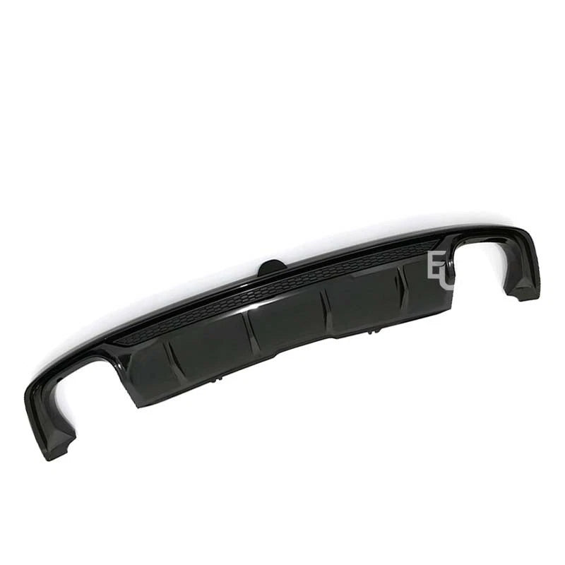 FOR AUDI A5 S5 B9 S-LINE PRE-LCI REAR DIFFUSER TAILPIPES GLOSS BLACK 2016-2019