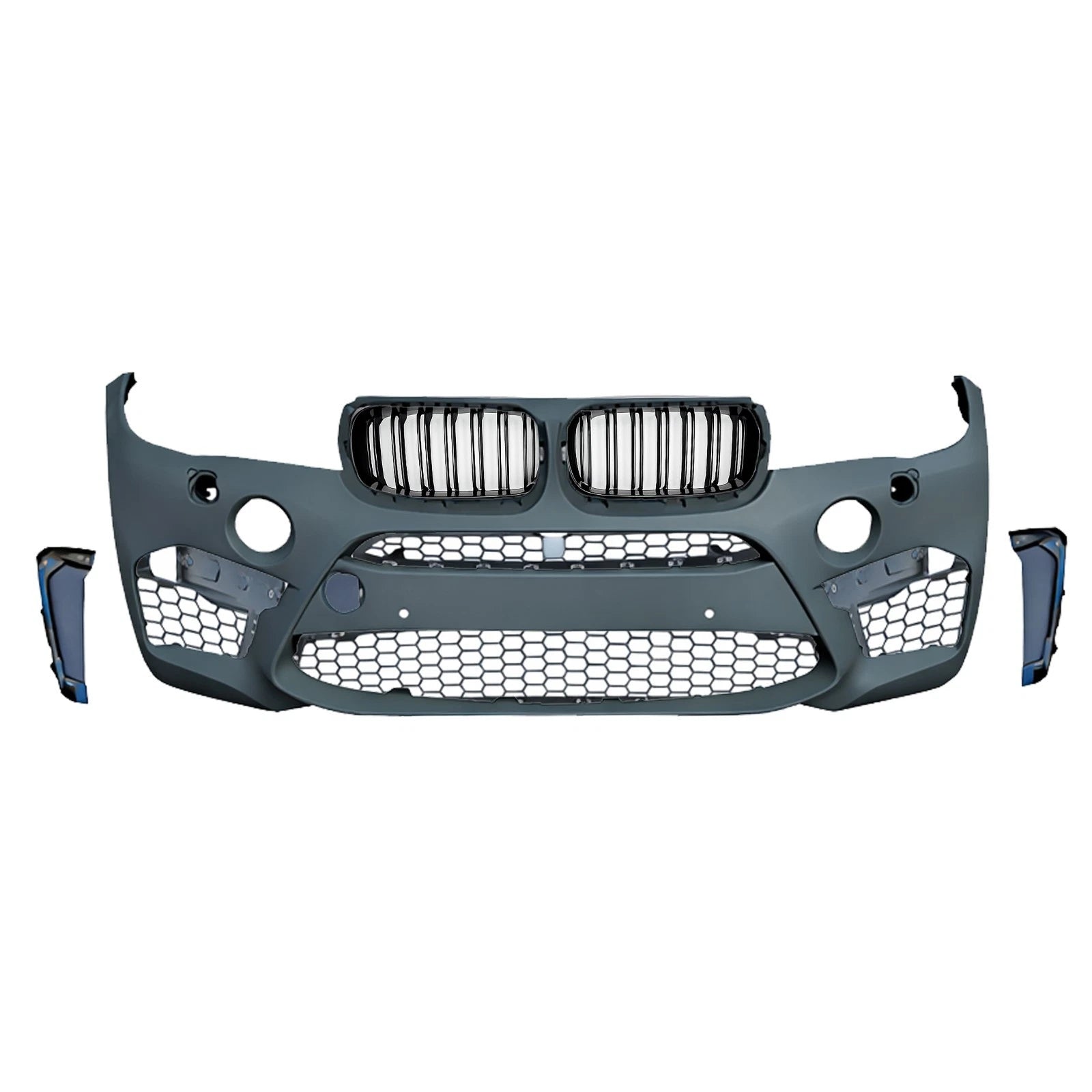 X5M F85 CONVERSION FRONT BUMPER BODYKIT W/GRILLES FOR BMW X5 F15 2014-2018