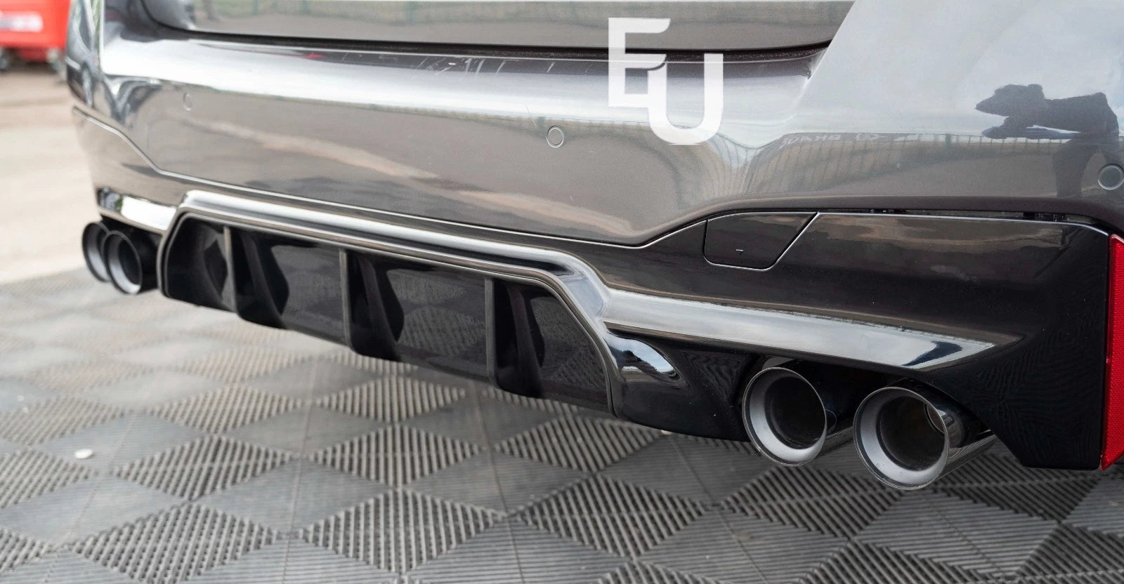 FOR BMW 5 SERIES G30 G31 REAR BUMPER DIFFUSER M5 STYLE M SPORT TAIL PIPE 2017-20