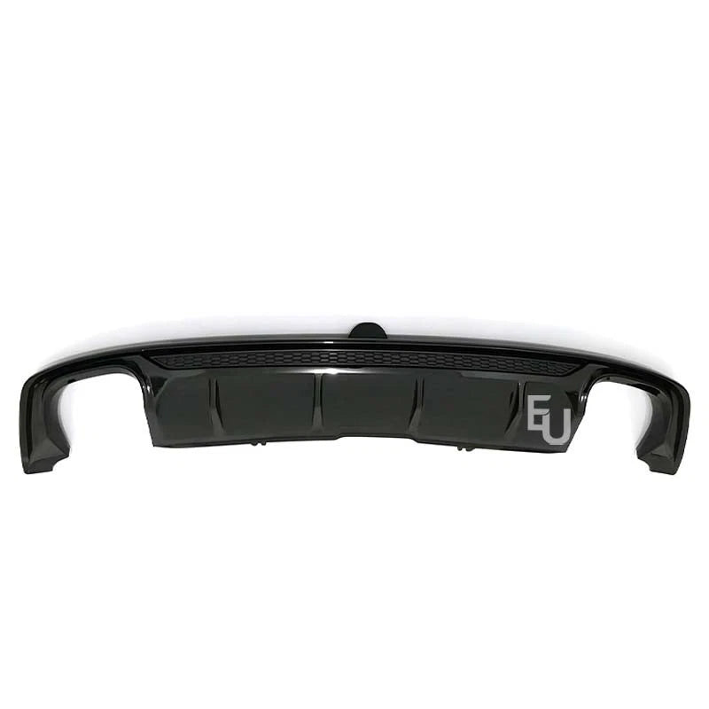 FOR AUDI A5 S5 B9 S-LINE PRE-LCI REAR DIFFUSER TAILPIPES GLOSS BLACK 2016-2019