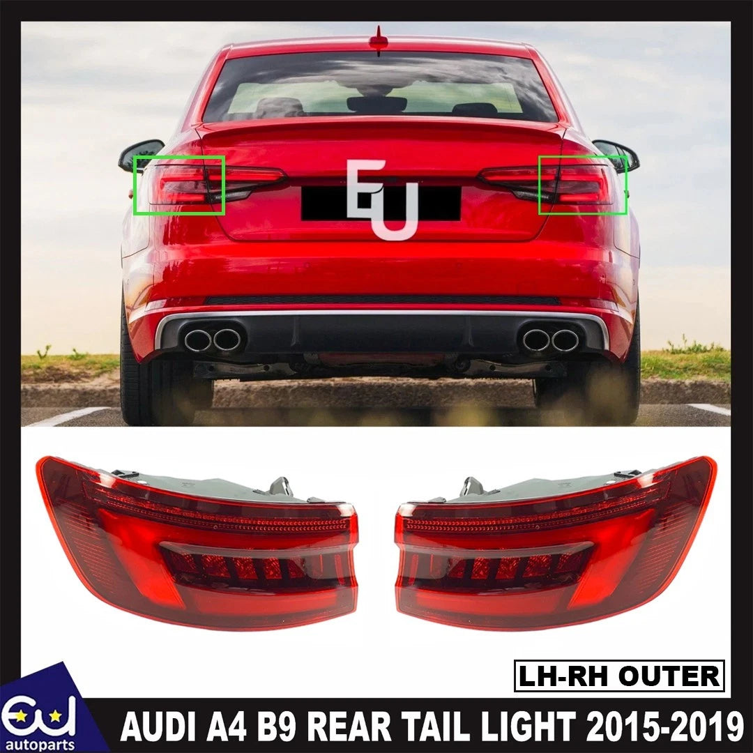 FOR AUDI A4 B9 2015-2019 SALOON REAR PAIR LEFT LH RIGHT RH LED TAIL LIGHT LAMP