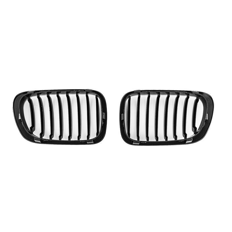 FOR BMW 3 SERIES E46 2 DOOR COUPE M3 GLOSS SINGLE SLAT FRONT KIDNEY GRILLE GRILL