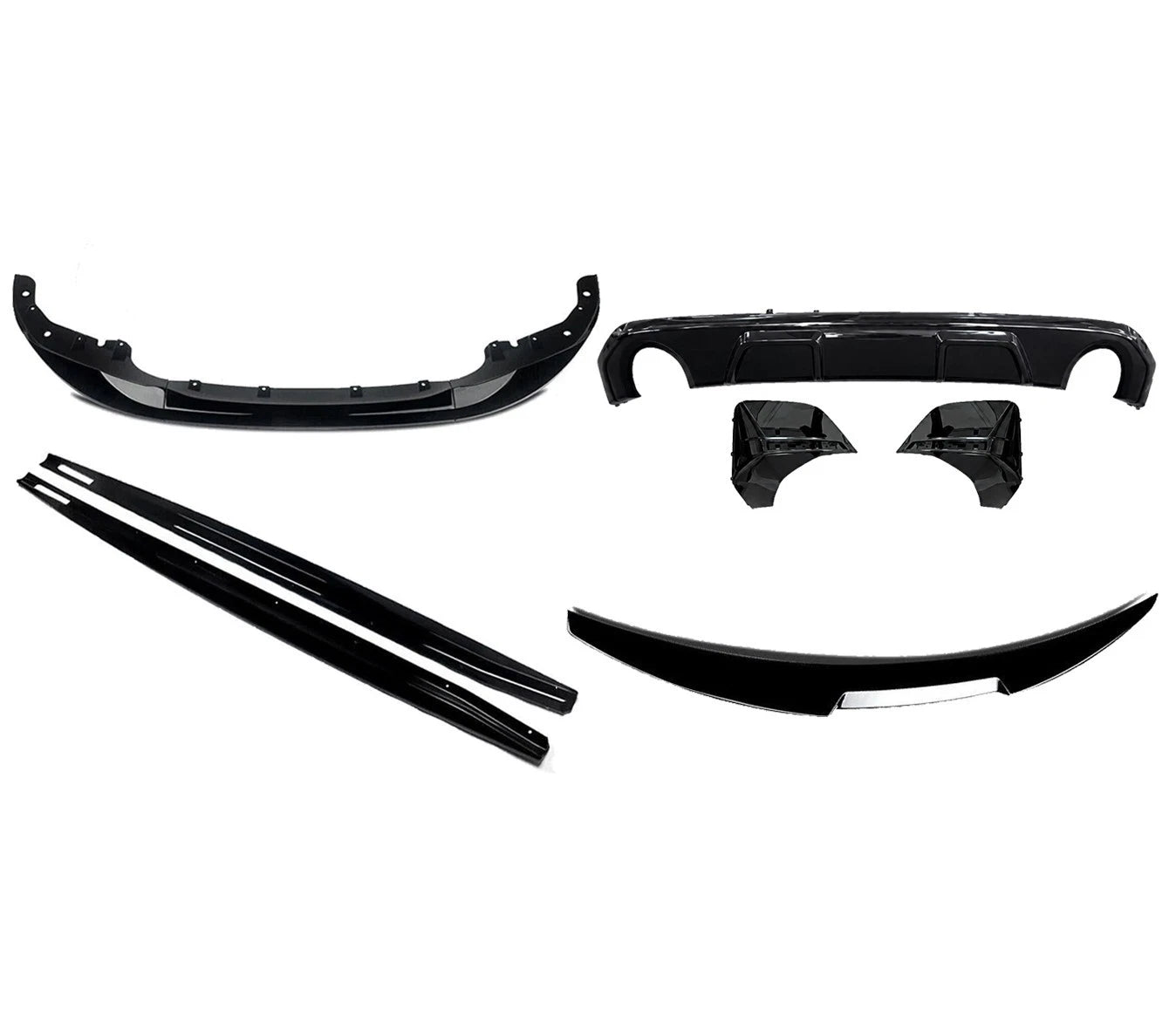 BODY KIT BODYKIT FOR BMW 4 SERIES G26 MP STYLE FRONT SPLITTER LIP REAR DIFFUSER