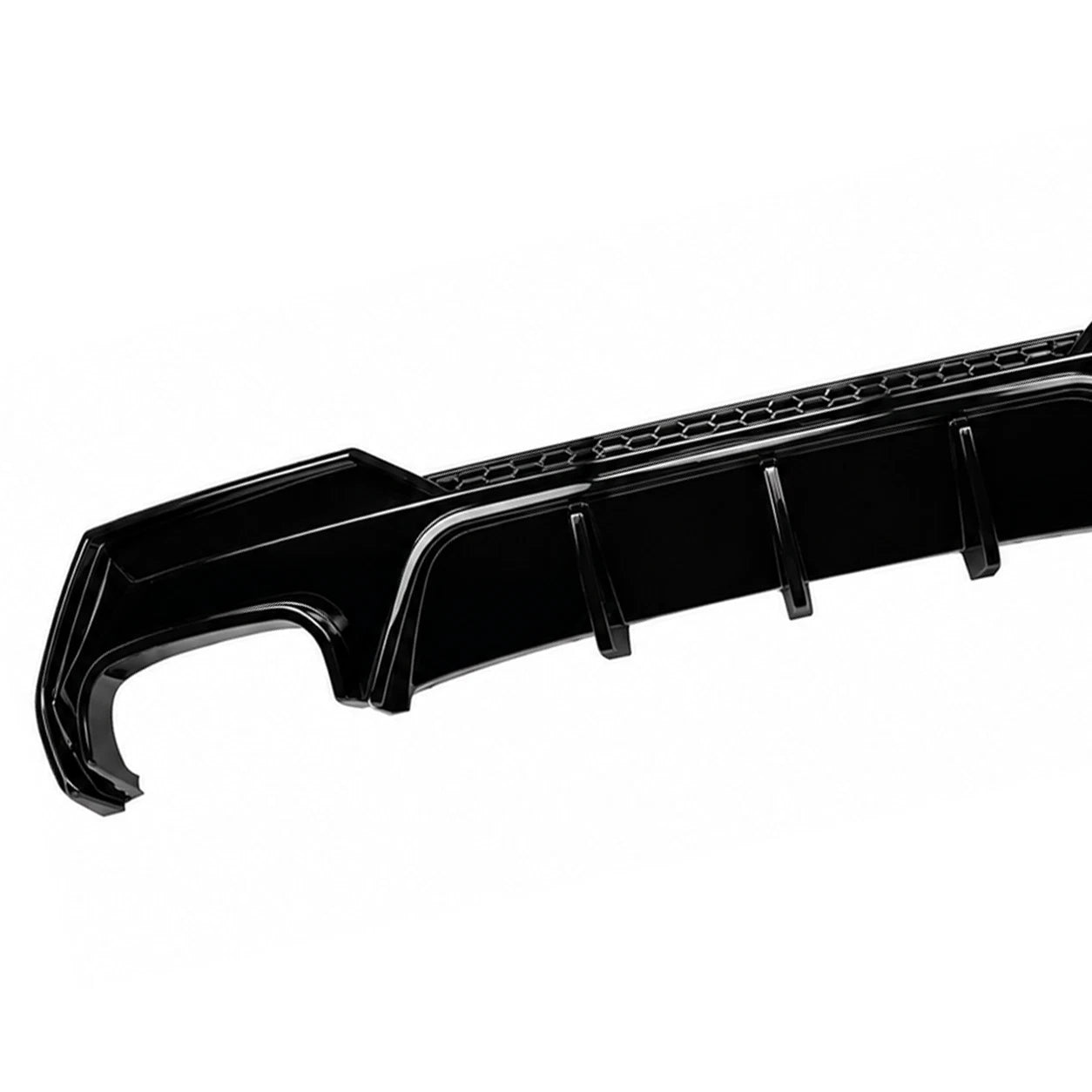 FOR BMW 4 SERIES G22 G23 REAR BUMPER DIFFUSER LIP EXHAUST GLOSS BLACK 2020+