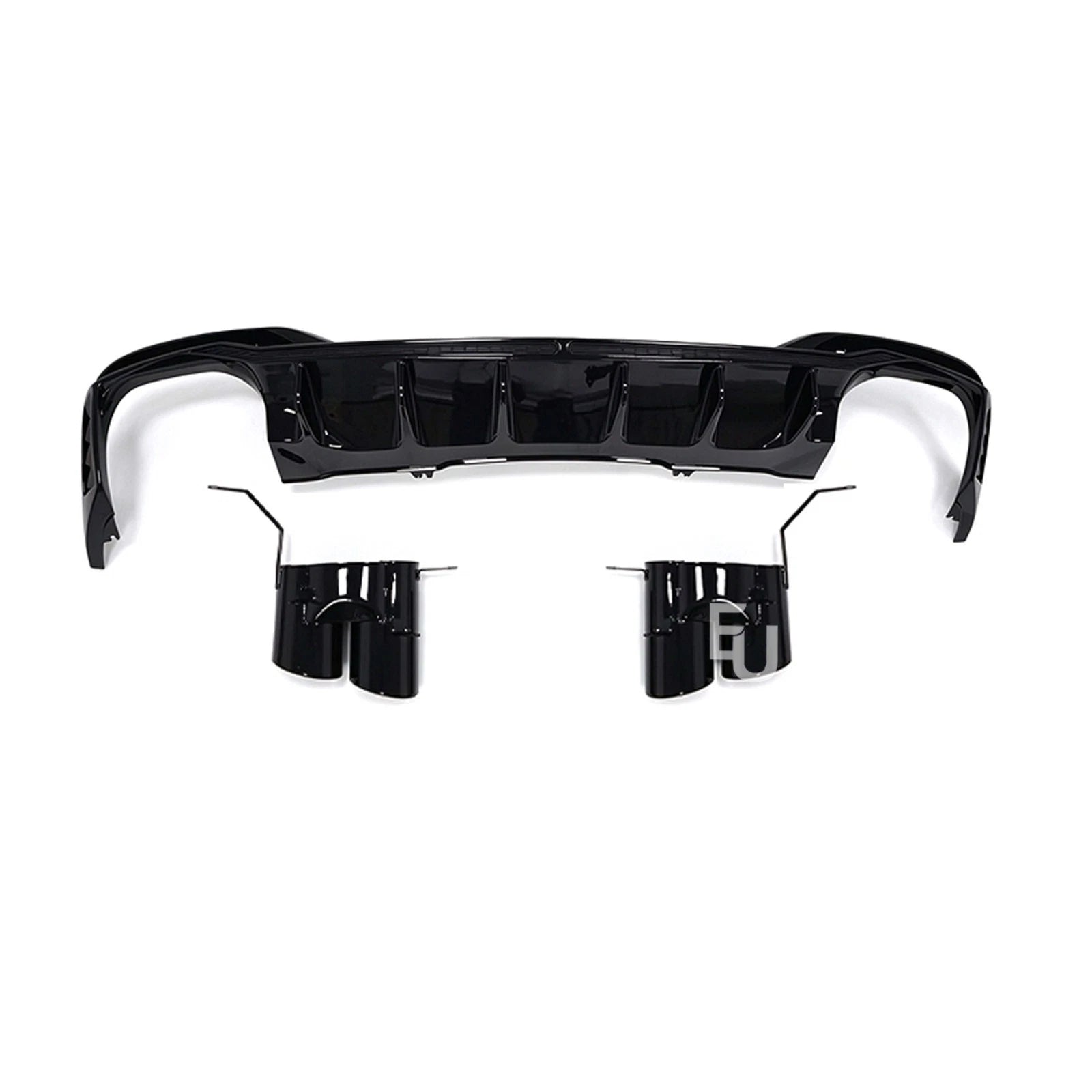 FOR AUDI A4 B9.5 8W S4 LOOK FACELIFT REAR DIFFUSER SE STANDARD TAILPIPES 2020-25