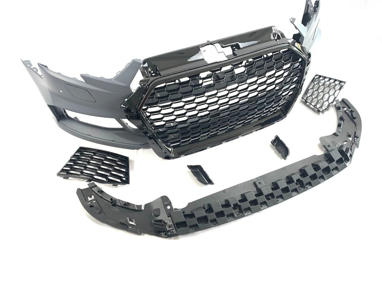FRONT BUMPER RS3 STYLE CONVERSION FOR AUDI A3 HATCHBACK SPORTSBACK 8V 2016-2020