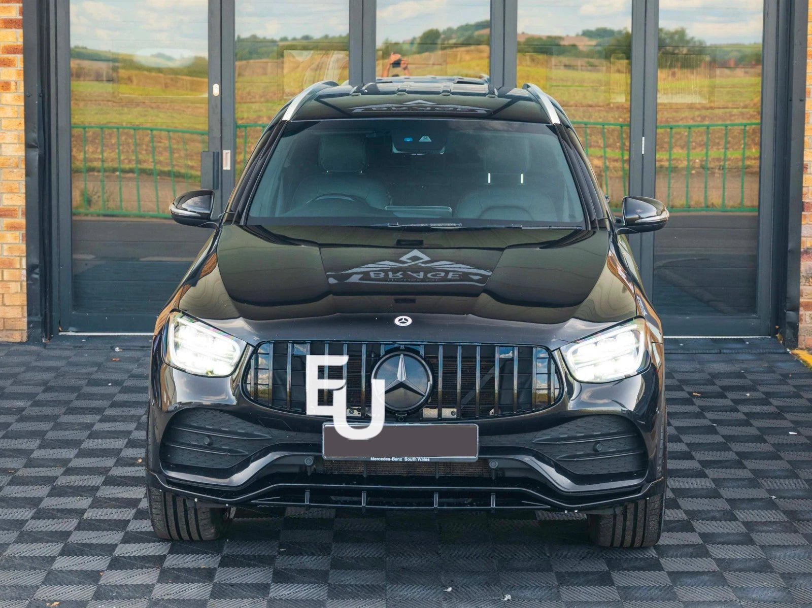 FOR MERCEDES BENZ GLC C253 X253 AMG LINE FRONT SPLITTER BUMPER LIP GLOSS 19-22