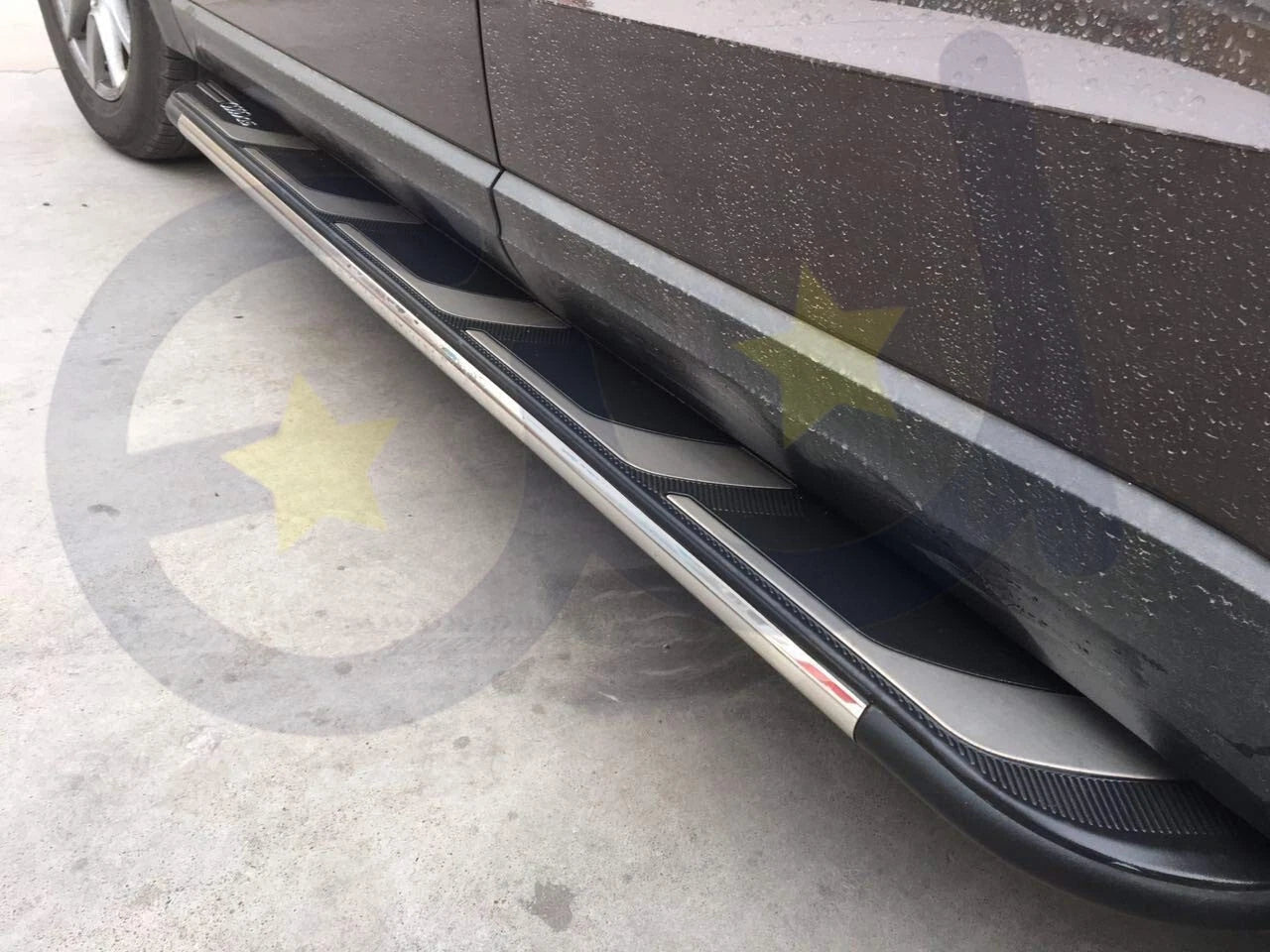 FOR AUDI Q7 SIDE STEPS RUNNING BOARDS BARS GUARD 2006-2015 4L LATEST STYLE TYPE