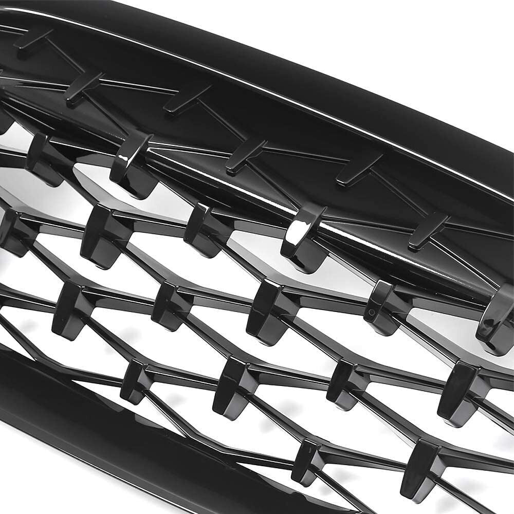 FOR BMW 3 SERIES G20 G21 KIDNEY GRILL GRILLE GLOSS BLACK DIAMOND STYLE 2018-2021