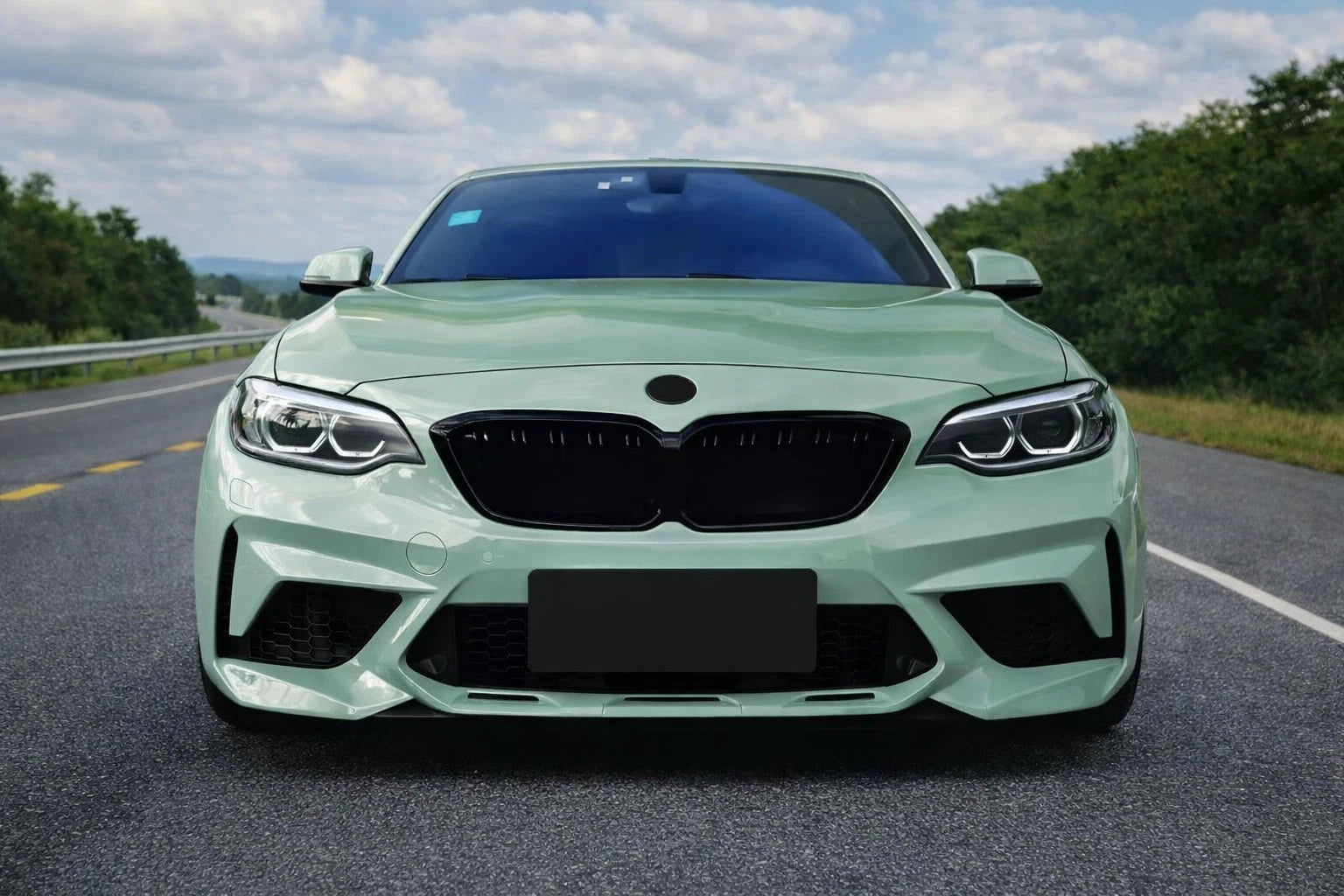 FOR BMW 2 SERIES F22 F23 FRONT BUMPER M2 COMPETITION STYLE BUMPER COMPLETE 14–21