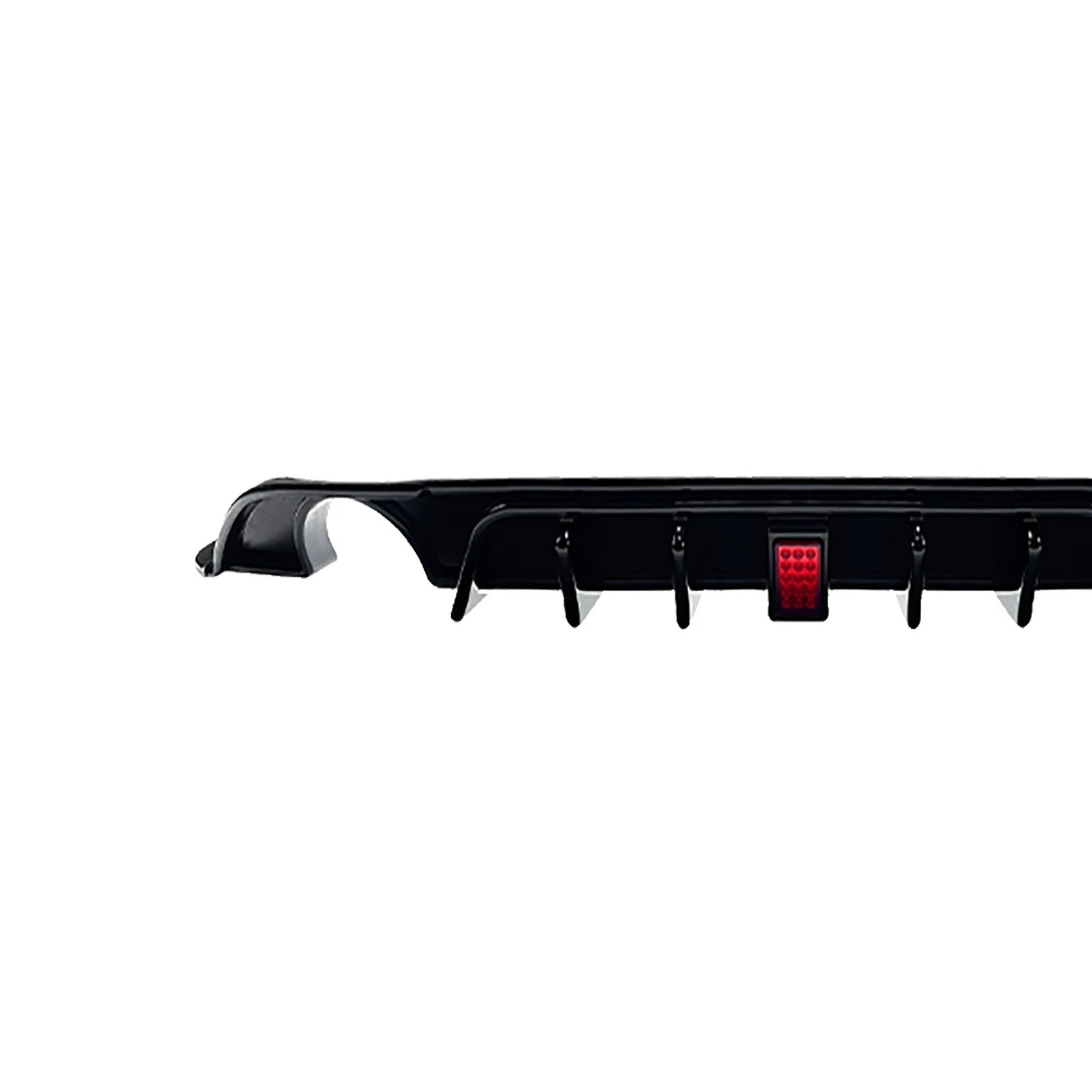 REAR DIFFUSER F1 LIGHT TCR STYLE GLOSS BLACK FOR VW GOLF MK7.5 GTI GTE GTD 16-20