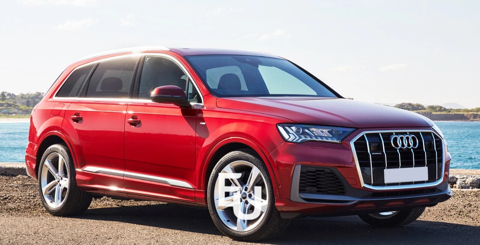 FOR AUDI Q7 4M PAIR RIGHT LEFT FRONT HEADLIGHT HEADLAMP LENS COVER 2020-2024