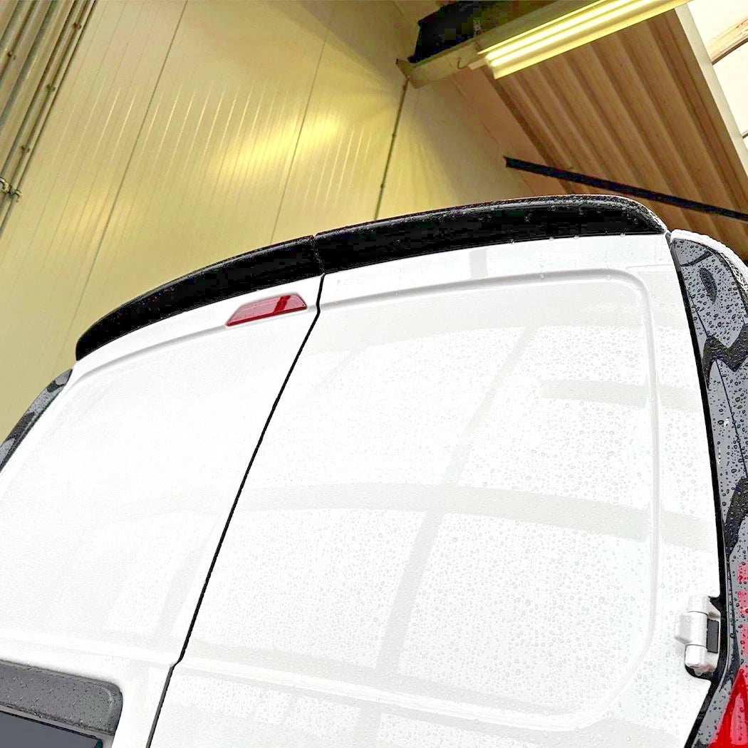 FOR VW CADDY & MAXI MK5 2021+ SPORTLINE REAR SPOILER LIP BARN DOOR GLOSS BLACK