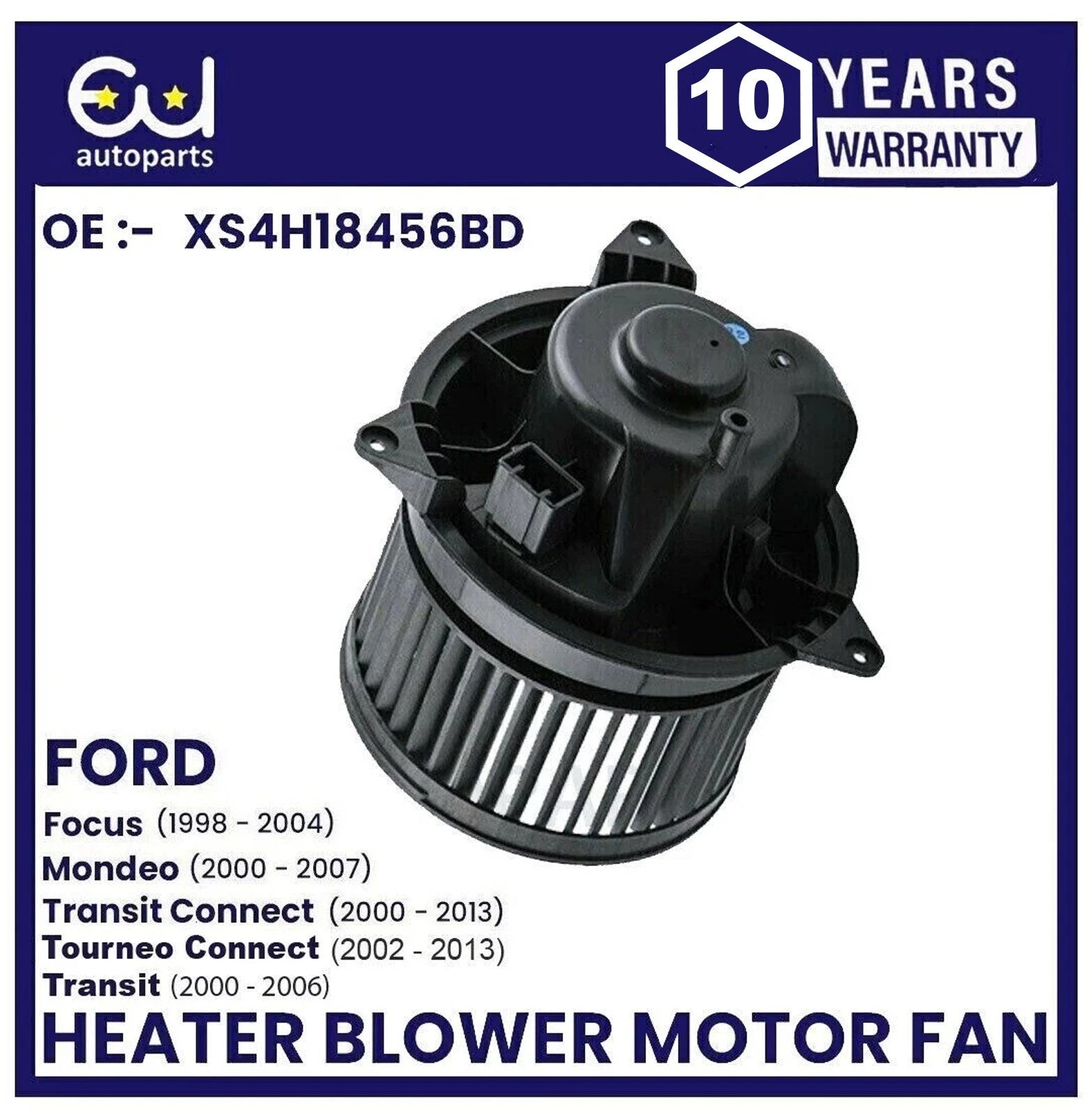 HEATER BLOWER MOTOR FAN FOR FORD FOCUS MK1 99-05 MONDEO MK3 TRANSIT CONNECT