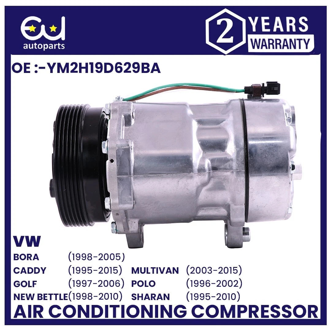 AIR CON AC COMPRESSOR PUMP FOR VW GOLF IV BORA 1J POLO 6V SHARAN TRANSPORTER