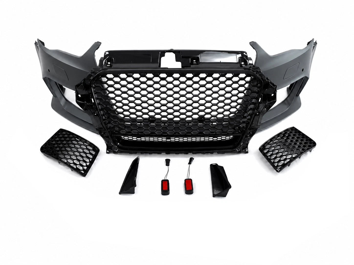 RS3 STYLE FRONT BUMPER CONVERSION KIT FOR AUDI A3 8V 12-16 HATCHBACK