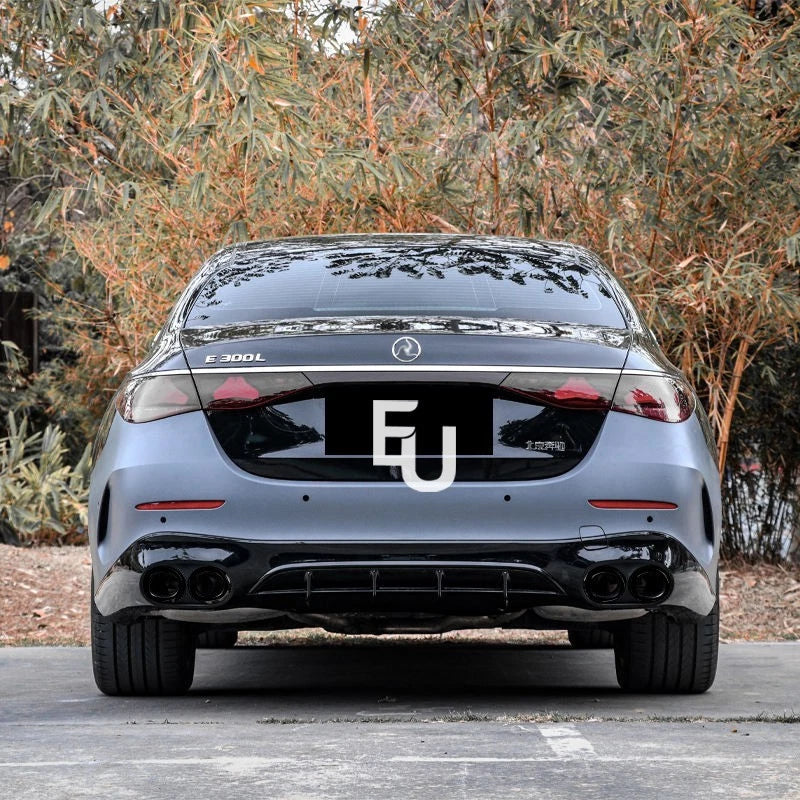 FOR MERCEDES E CLASS E53 LOOK W214 S214 SALOON ESTATE REAR DIFFUSER TAIL PIPE