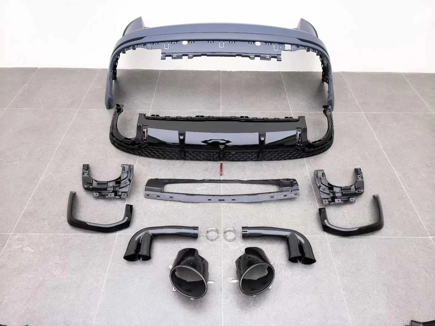 LCI 2024+ RSQ8 CONVERSION FRONT REAR BUMPER DIFFUSER BODYKIT FOR AUDI Q8 2019-23