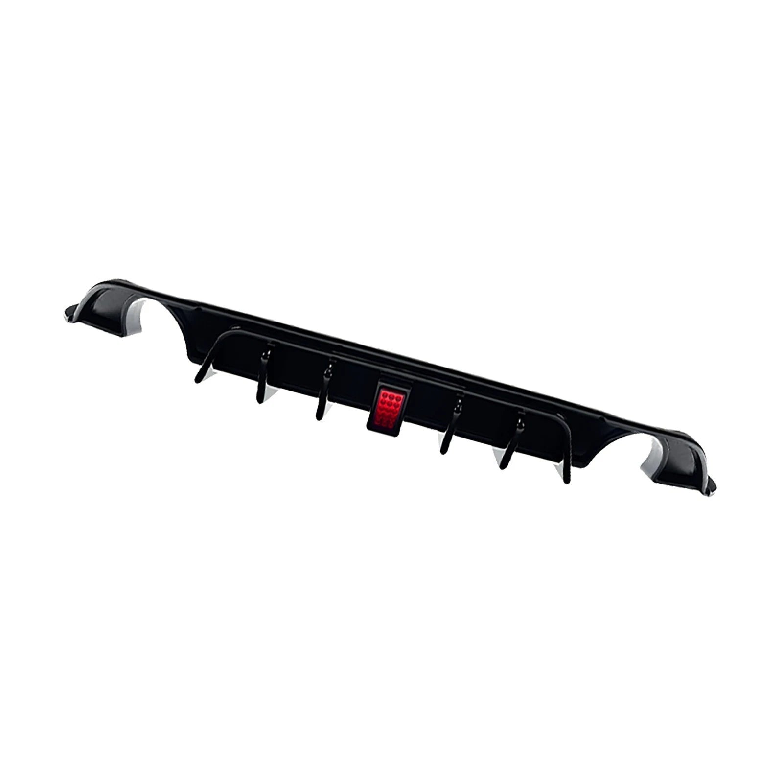 REAR DIFFUSER F1 LIGHT TCR STYLE GLOSS BLACK FOR VW GOLF MK7.5 GTI GTE GTD 16-20