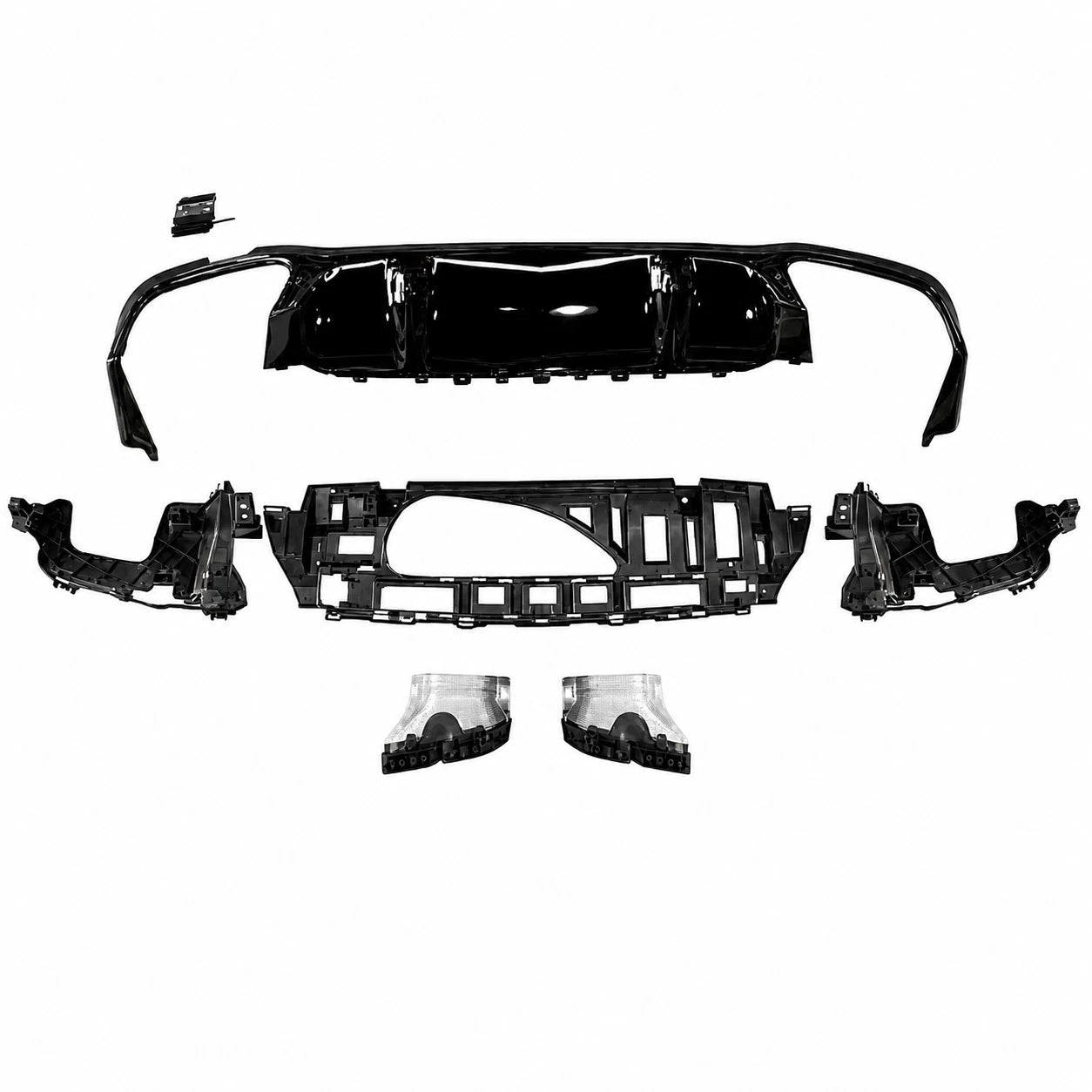 FOR MERCEDES E CLASS W213 LCI SALOON ESTATE E63 LOOK AMG REAR DIFFUSER 2021+