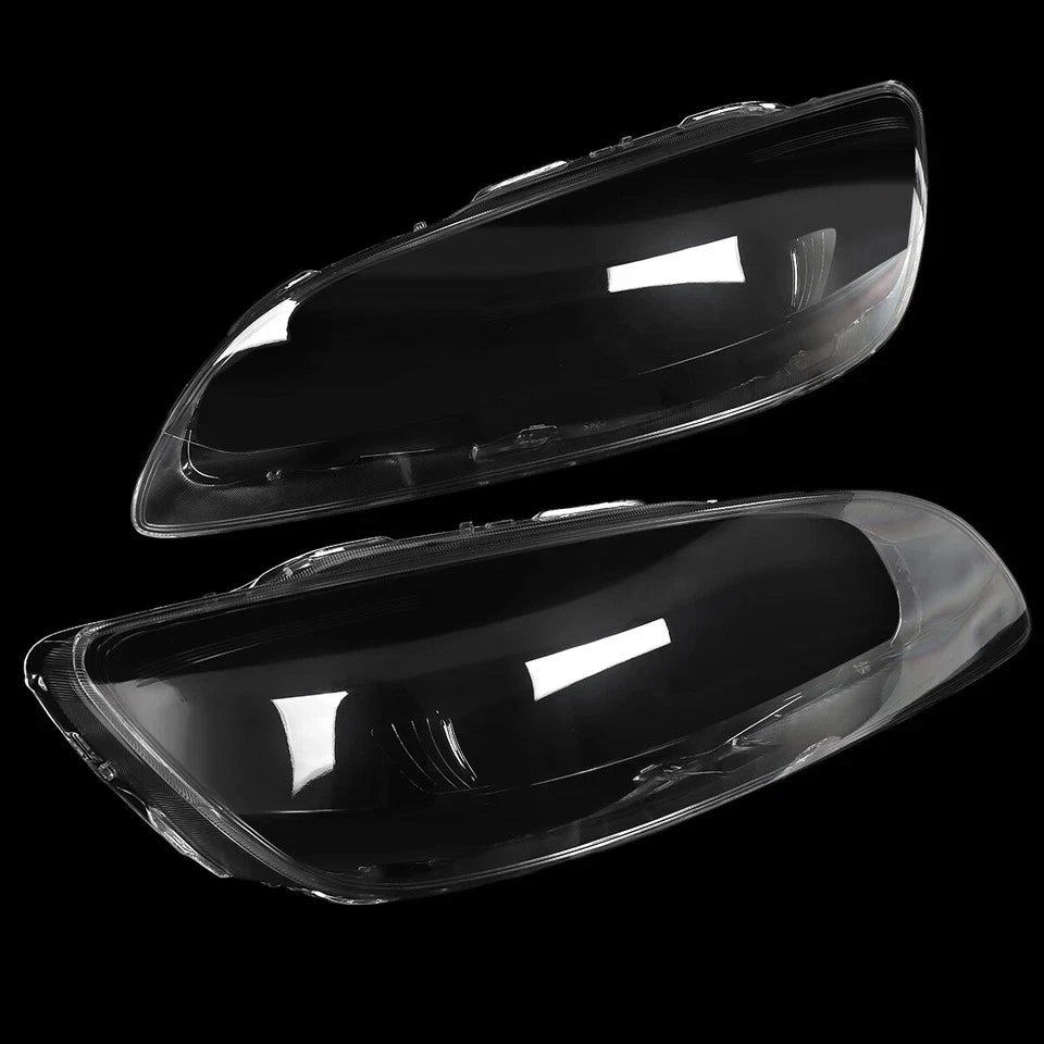 FOR VOLVO S60 MK2 134 LEFT RIGHT SIDE PAIR FRONT HEADLIGHT LAMP LENS COVER 14-18