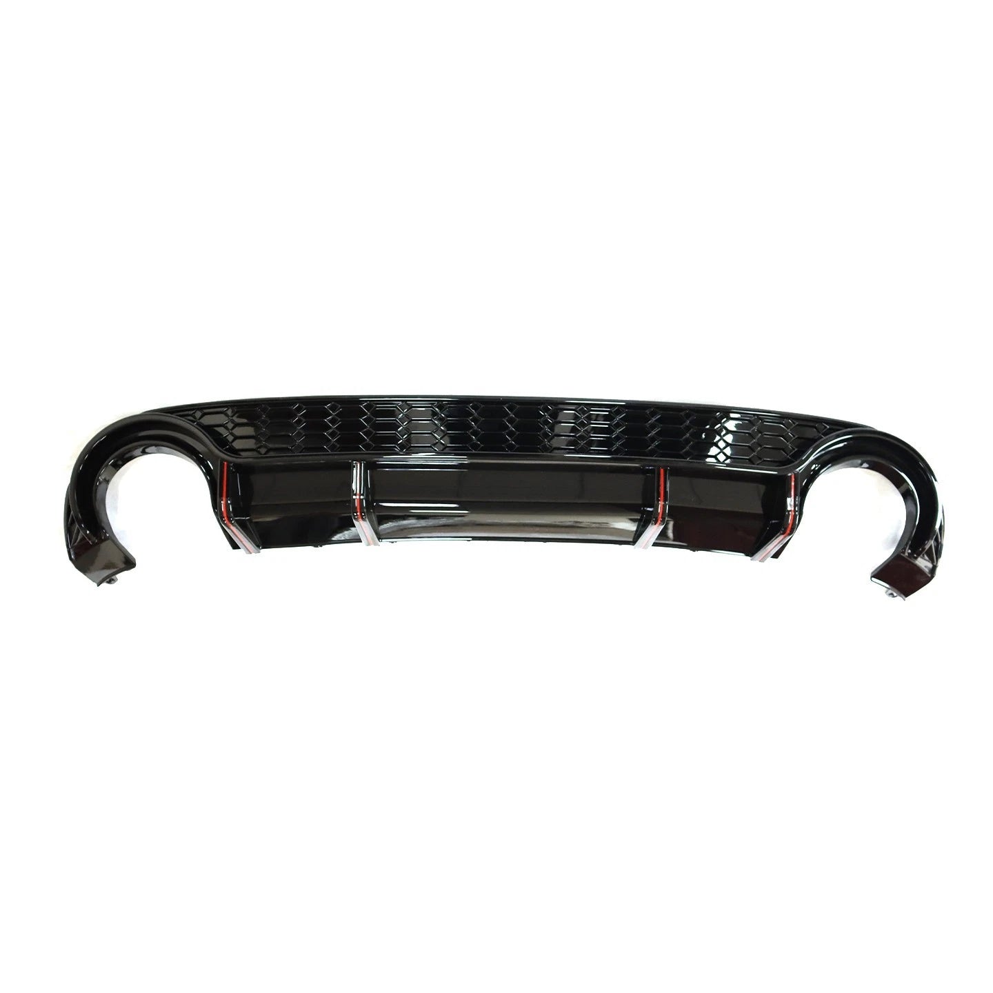 FOR AUDI A3 S3 8Y S-LINE HATCHBACK RS3 LOOK REAR BUMPER DIFFUSER W/PIPES 2020+