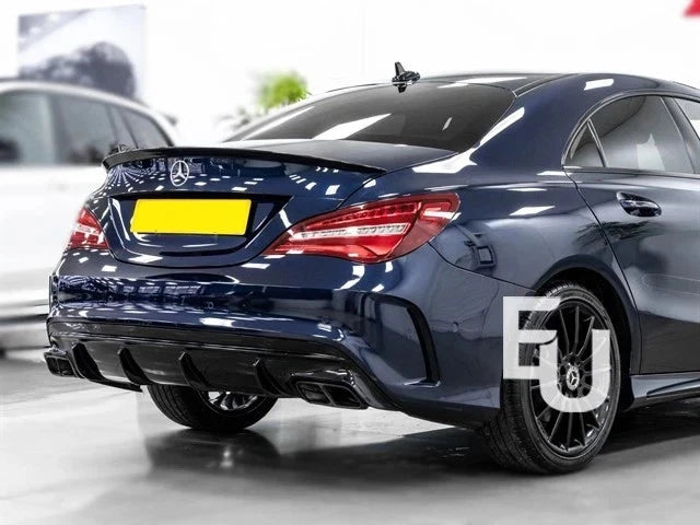 REAR TRUNK BOOT SPOILER LIP FOR MERCEDES CLA W117 C117 AMG STYLE WING GLOSS BLK