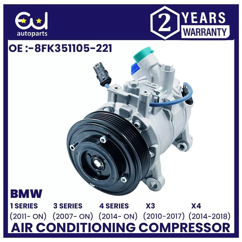 AIR CON AC COMPRESSOR PUMP FOR BMW 1 3 4 SERIES X3 X4 F20 F30 F32 F25 F26 E90