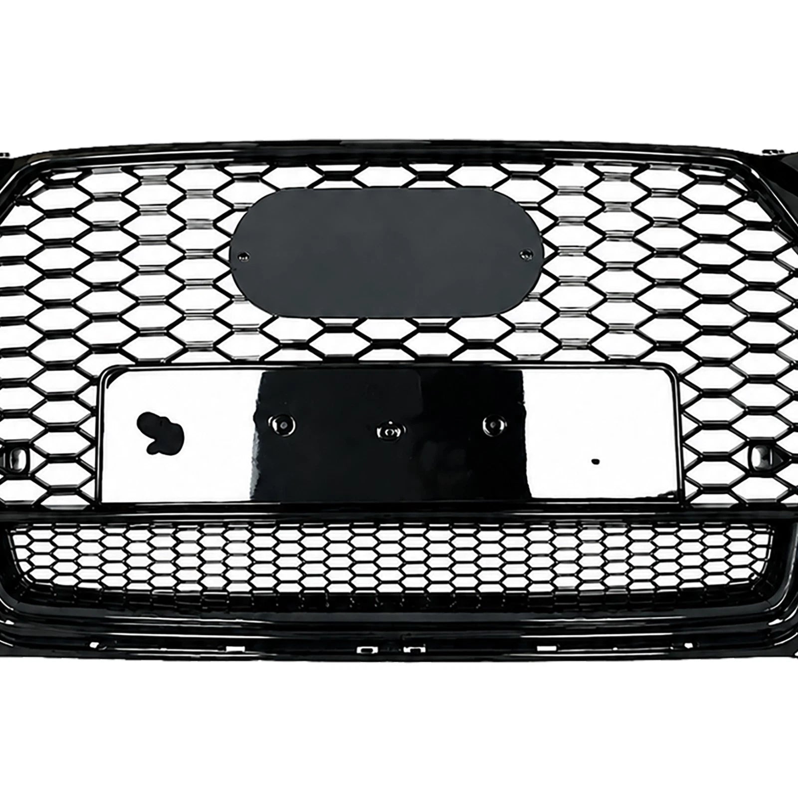 RSQ3 STYLE FRONT HONEYCOMB GRILLE GLOSS BLACK FOR AUDI Q3 8U 2015–2018 ABS
