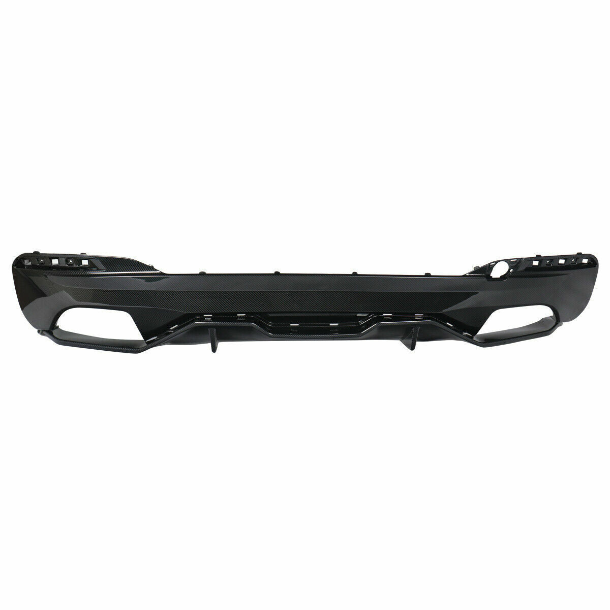 FOR BMW G30 5 SERIES M5 STYLE REAR DIFFUSER BUMPER 3D CARBON LOOK
