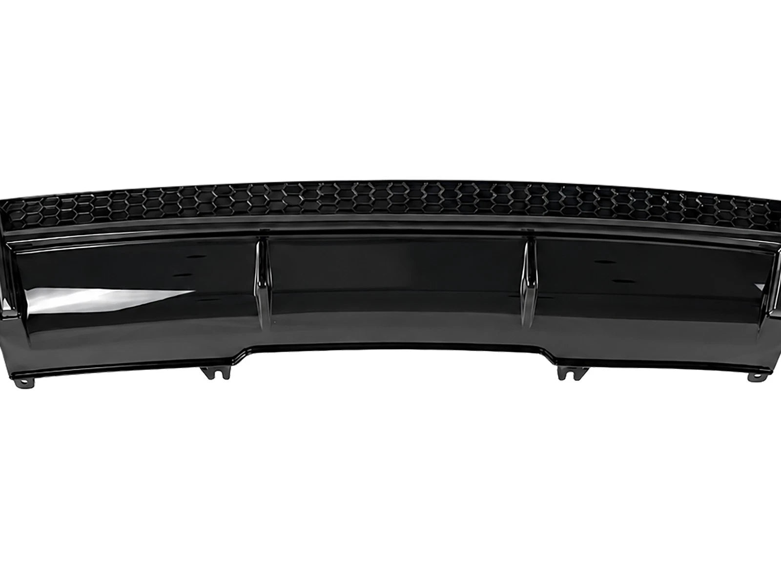 FOR AUDI A4 B9 STANDARD RS4 LOOK REAR BUMPER DIFFUSER W/TAILPIPE GLOSS 2015-2019