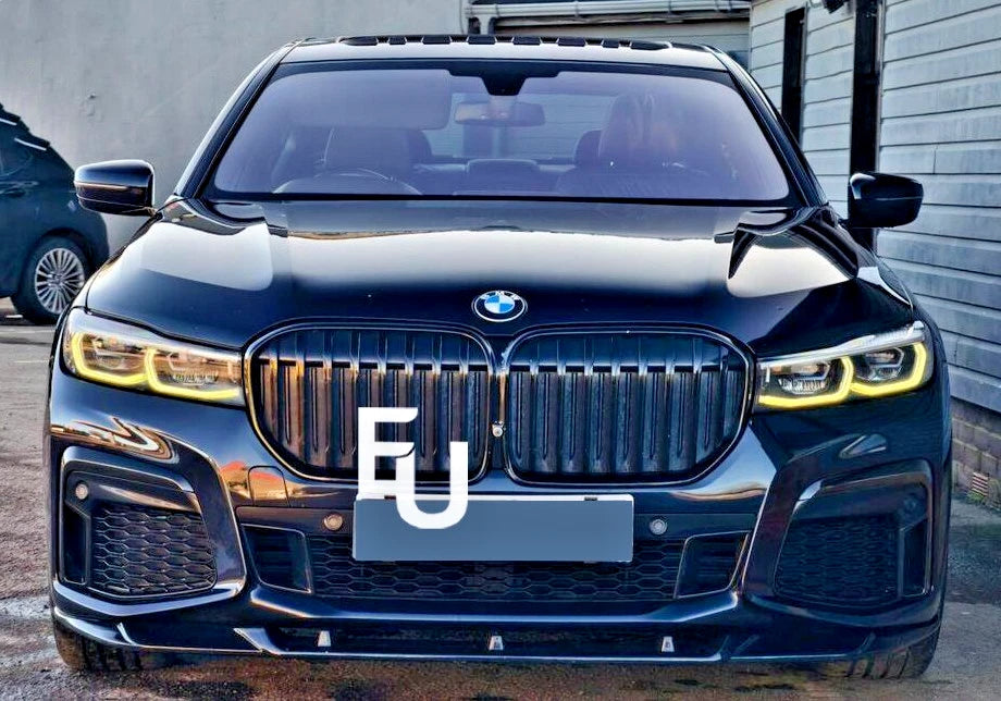 FOR BMW 7 SERIES G11 G12 M SPORT FRONT SPLITTER VALANCE LIP GLOSS BLACK 19+
