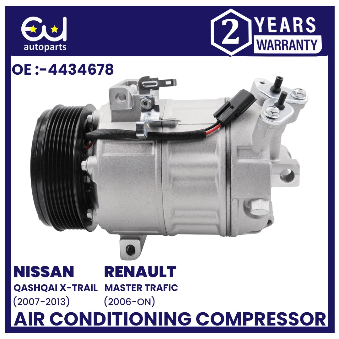 AIR CON AC COMPRESSOR FOR OPEL VAUXHALL VIVARO MOVANO NISSAN RENAULT TRAFIC MK2