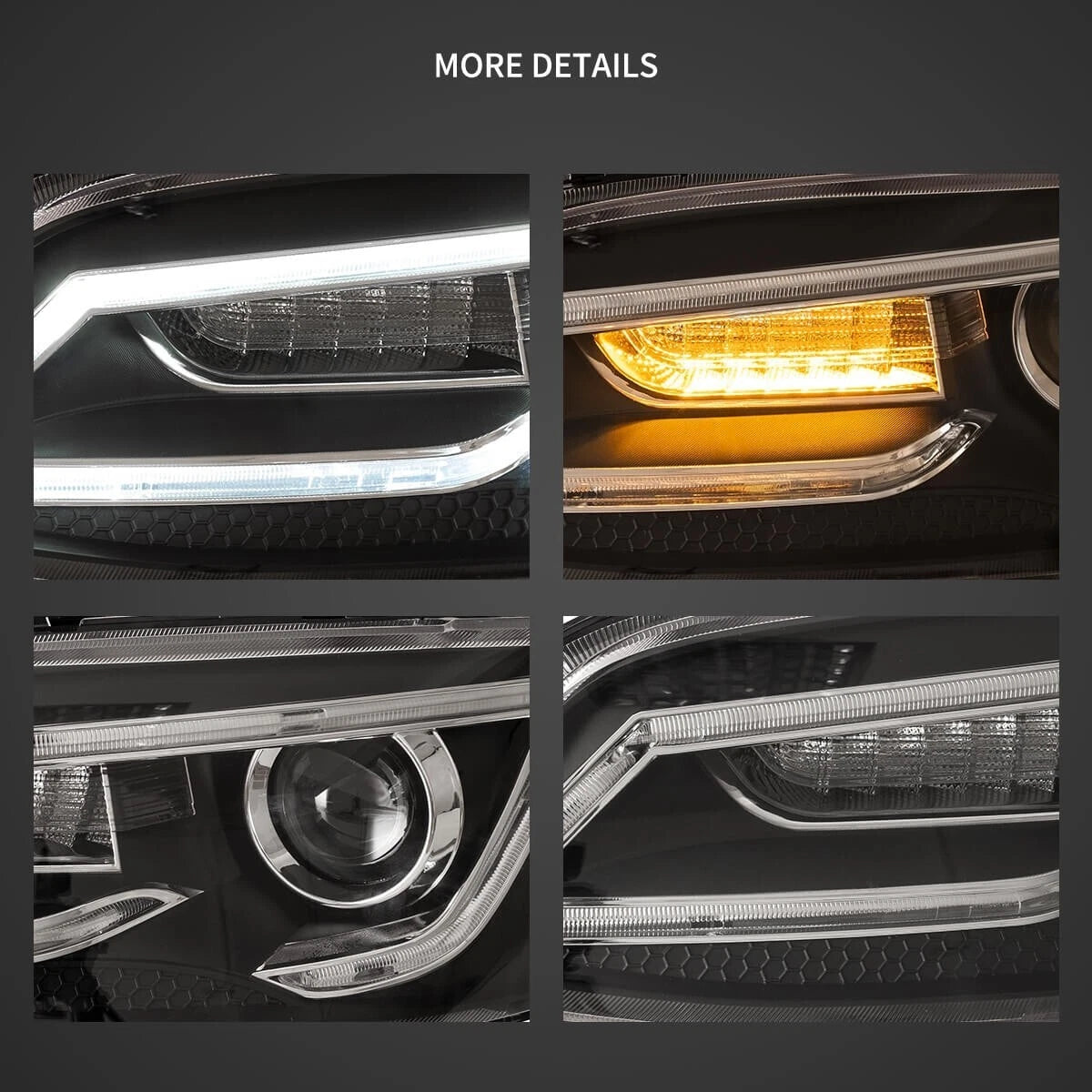 FOR VAUXHALL HOLDEN VXR8 HSV 2007-2013 SEQUENTIAL INDICATOR DRL HEADLIGHTS LAMPS
